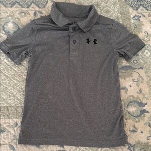 Under Armour Kids Polo Shirt in Heather Gray